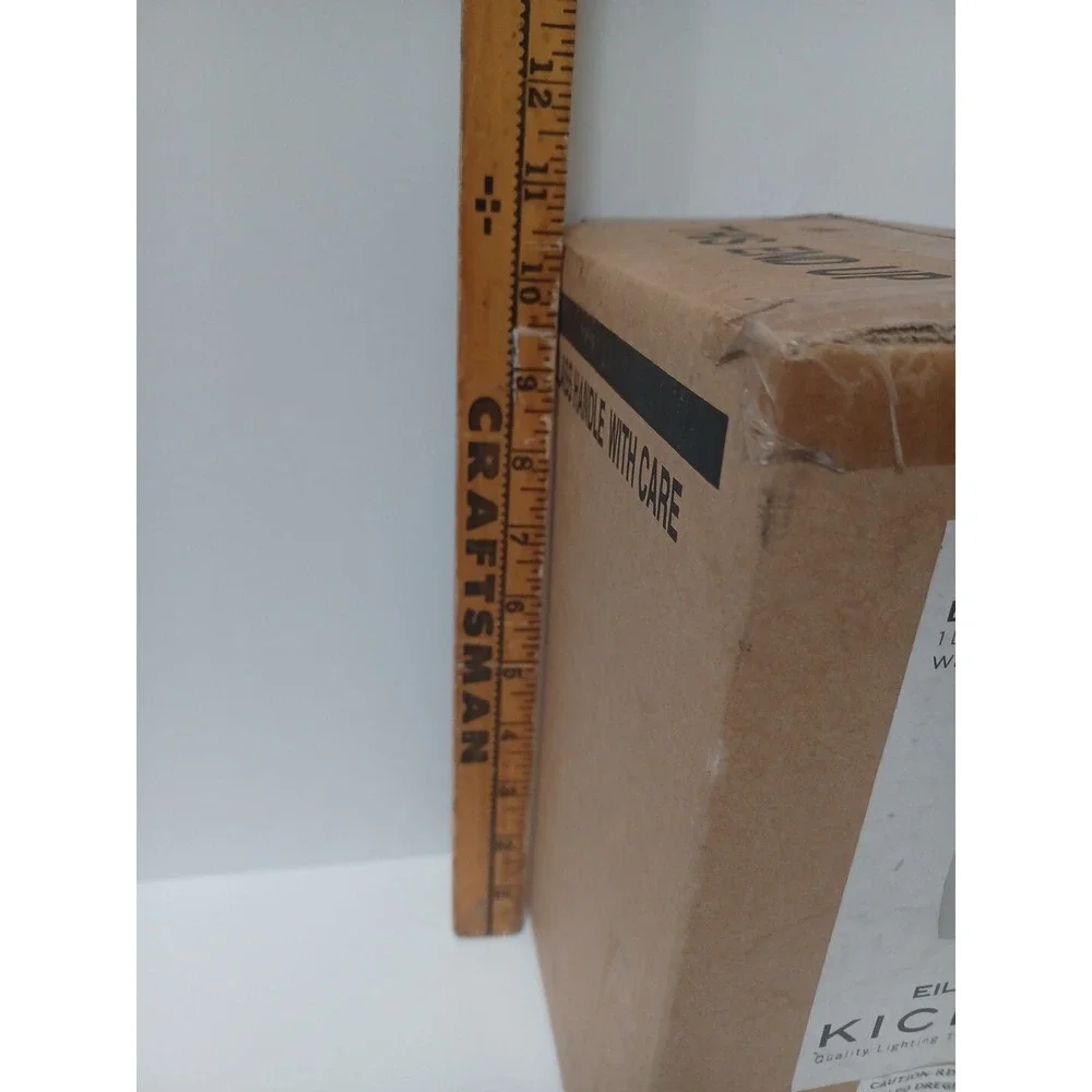 Kichler 8043NI Brushed Nickel Indoor Lighting 100W White Etched‎ Glass NIB